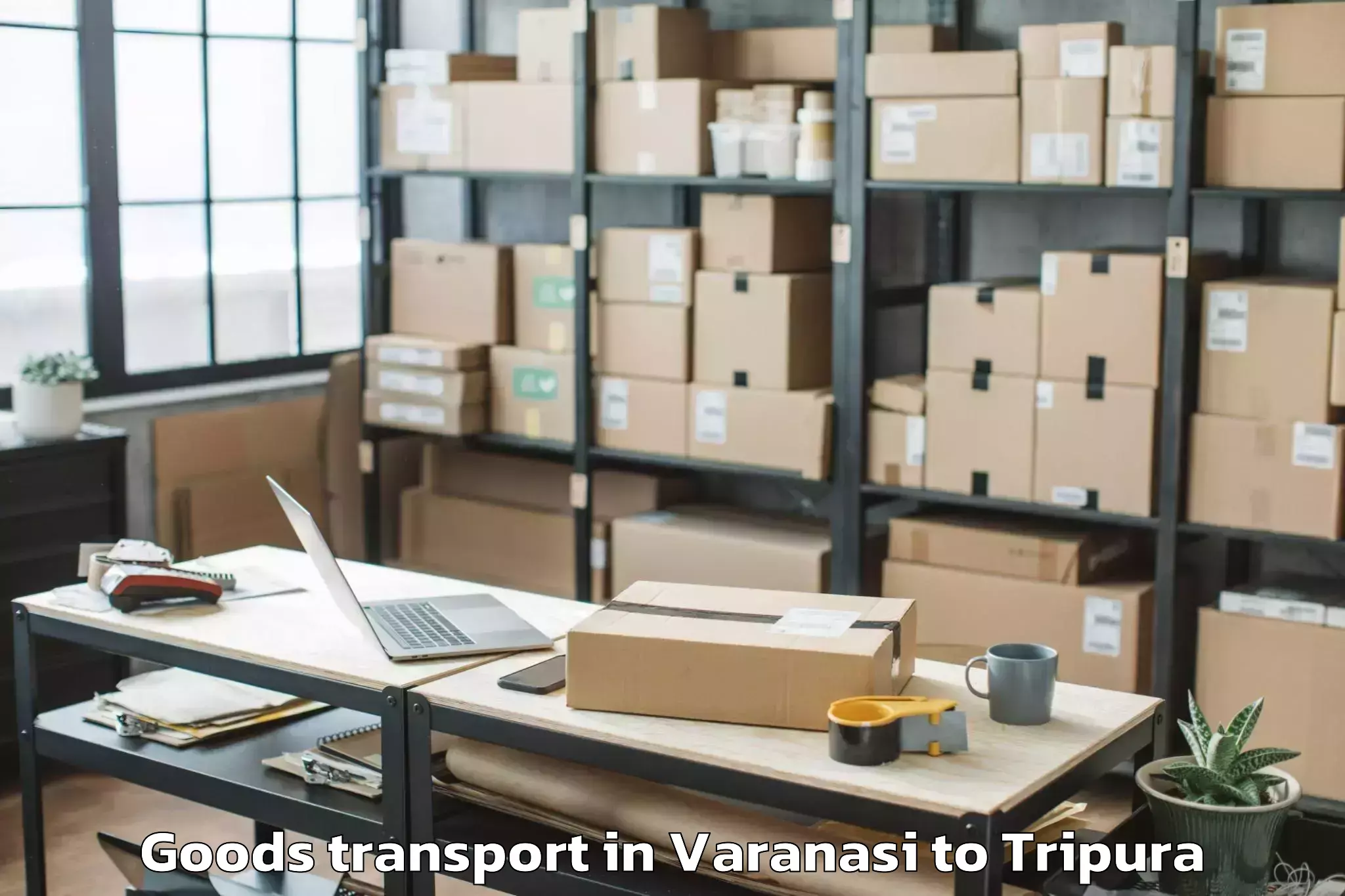 Varanasi to Maharaja Bir Bikram University Goods Transport